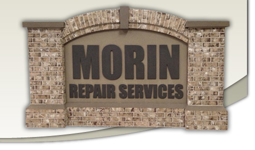 Morin Repair Services Sign Monument